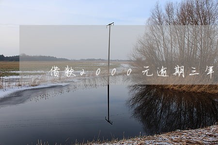 借款2000元逾期三年利息多少 借款2000元逾期三年利息多少