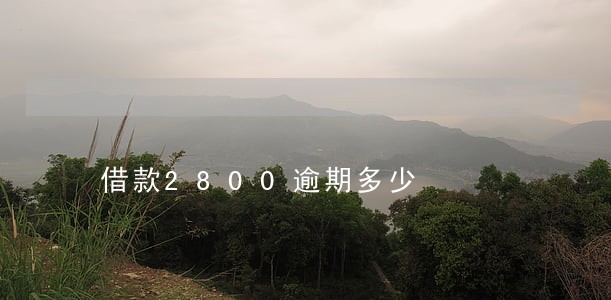 借款2800逾期多少 借款2800逾期多少