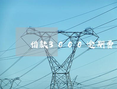 借款3000逾期费用58