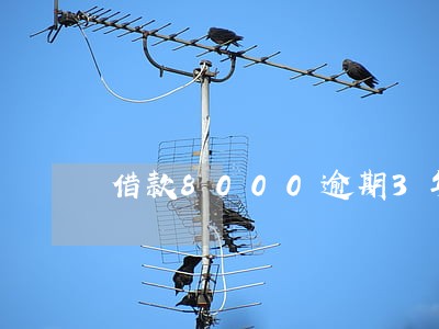 借款8000逾期3年 借款8000逾期3年