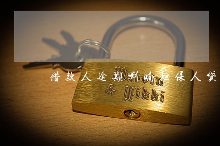 借款人逾期影响担保人贷款 借款人逾期影响担保人贷款