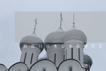 借款只还本金未还利息怎么算 借款只还本金未还利息怎么算