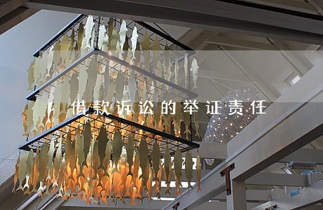 借款诉讼的举证责任 借款诉讼的举证责任