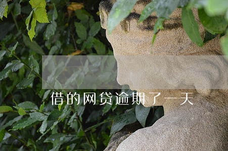 借的网贷逾期了一天 借的网贷逾期了一天
