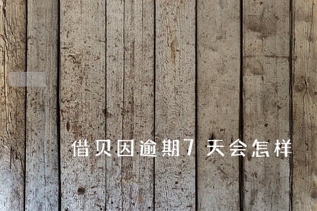 借贝因逾期7天会怎样 借贝因逾期7天会怎样