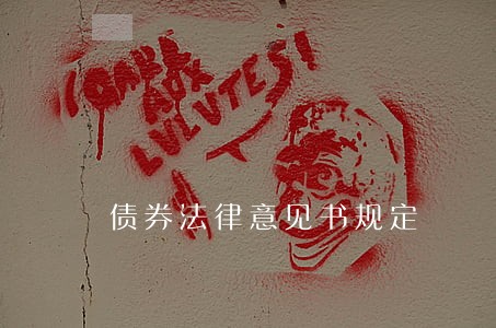 债券法律意见书规定 债券法律意见书规定