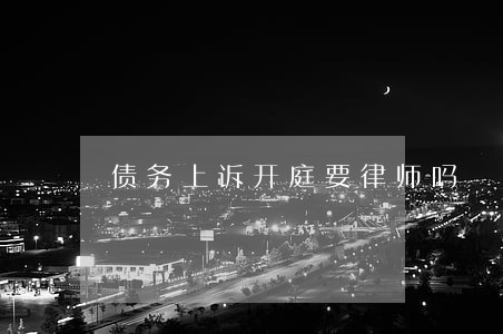 债务上诉开庭要律师吗 债务上诉开庭要律师吗