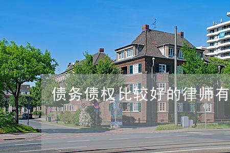 债务债权比较好的律师有哪些 债务债权比较好的律师有哪些