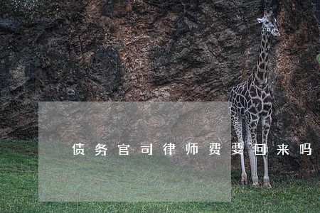 债务官司律师费要回来吗 债务官司律师费要回来吗
