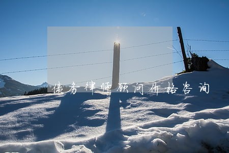 债务律师顾问价格咨询 债务律师顾问价格咨询