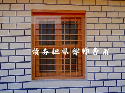 债务担保律师费用