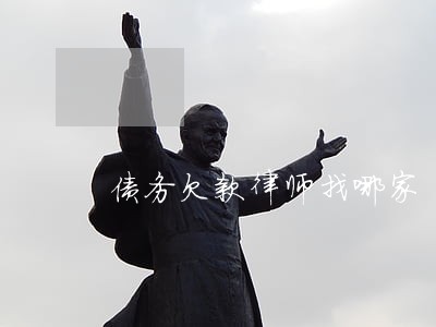 债务欠款律师找哪家 债务欠款律师找哪家