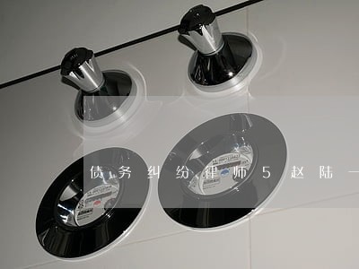 债务纠纷律师5赵陆一 债务纠纷律师5赵陆一