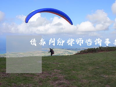 债务纠纷律师咨询事务所 债务纠纷律师咨询事务所
