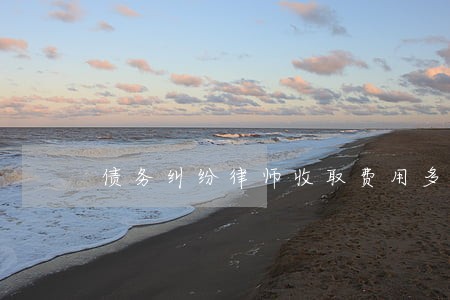 债务纠纷律师收取费用多少 债务纠纷律师收取费用多少