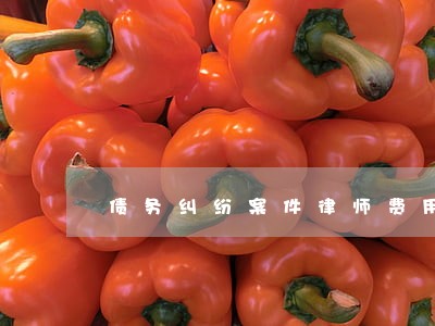 债务纠纷案件律师费用多少 债务纠纷案件律师费用多少