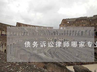 债务诉讼律师哪家专业 债务诉讼律师哪家专业