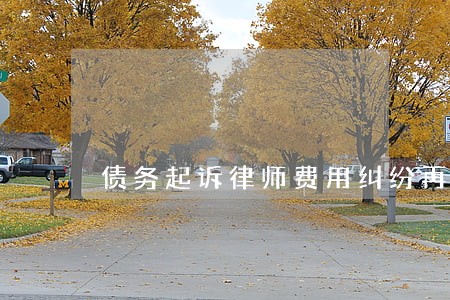 债务起诉律师费用纠纷再审 债务起诉律师费用纠纷再审