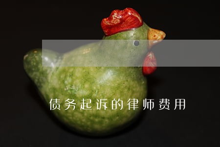 债务起诉的律师费用 债务起诉的律师费用