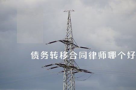 债务转移合同律师哪个好 债务转移合同律师哪个好