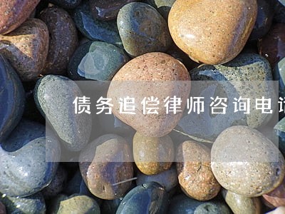 债务追偿律师咨询电话 债务追偿律师咨询电话