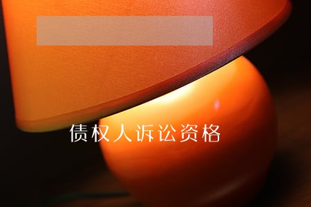 债权人诉讼资格 债权人诉讼资格
