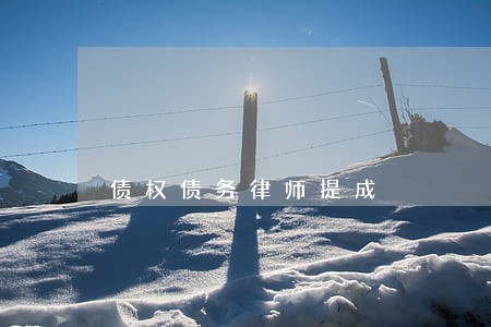 债权债务律师提成