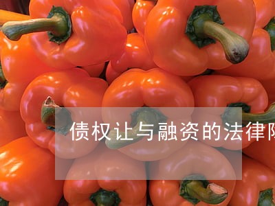 债权让与融资的法律障碍及其克服 债权让与融资的法律障碍及其克服