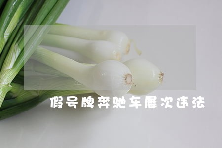 假号牌奔驰车屡次违法