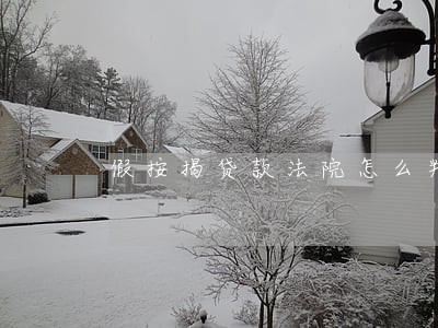 假按揭贷款法院怎么判决 假按揭贷款法院怎么判决