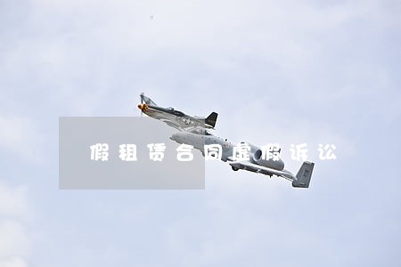 假租赁合同虚假诉讼