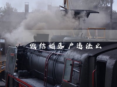 假结婚落户违法么 假结婚落户违法么