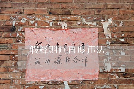 假释期间再度违法