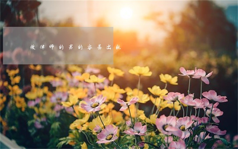 做律师的男的容易出轨 做律师的男的容易出轨