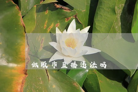 做股市直播违法吗