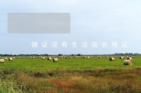 健证没有生法规合格证