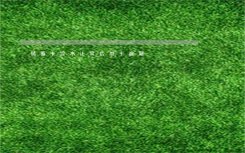 储蓄卡流水正常信用卡逾期