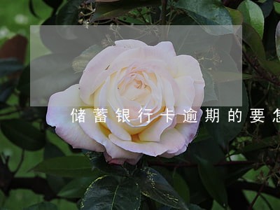储蓄银行卡逾期的要怎样消除