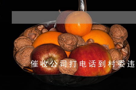 催收公司打电话到村委违法吗 催收公司打电话到村委违法吗