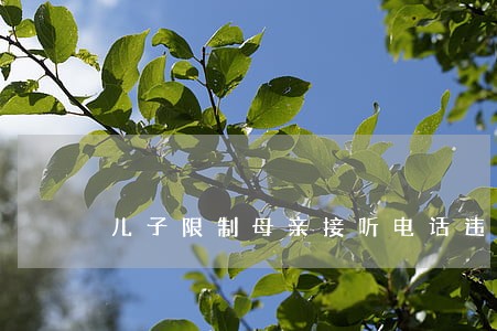 儿子限制母亲接听电话违法吗 儿子限制母亲接听电话违法吗
