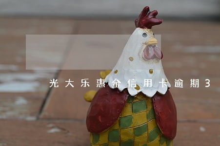 光大乐惠金信用卡逾期3个月