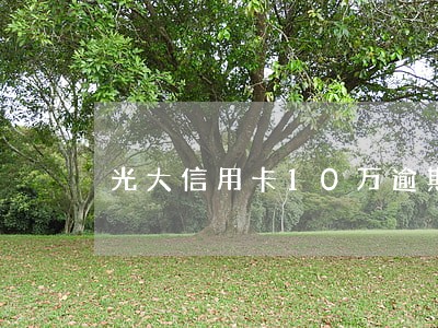 光大信用卡10万逾期1天 光大信用卡10万逾期1天