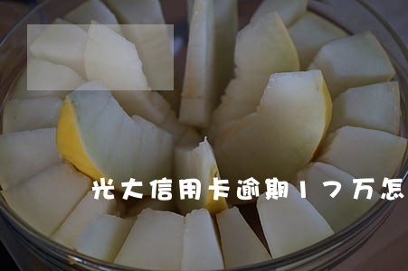 光大信用卡逾期17万怎么办