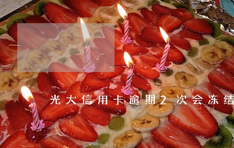 光大信用卡逾期2次会冻结