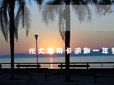 光大信用卡逾期一年多 光大信用卡逾期一年多