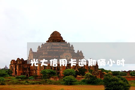 光大信用卡逾期俩小时