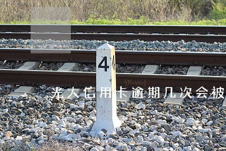 光大信用卡逾期几次会被冻结