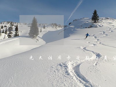 光大信用卡逾期协商分期
