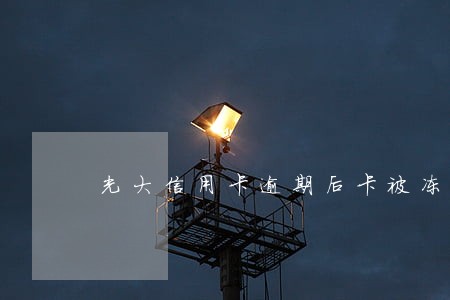 光大信用卡逾期后卡被冻结 光大信用卡逾期后卡被冻结