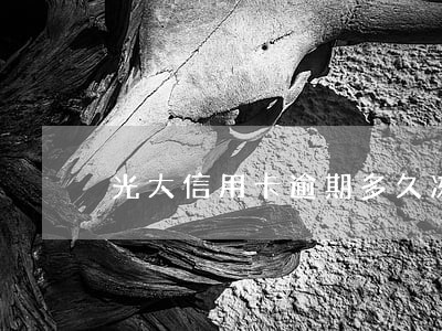 光大信用卡逾期多久冻结